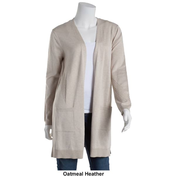 Womens 89th & Madison Long Sleeve Duster Cardigan