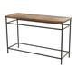 9th & Pike(R) Brown Metal Rustic Console Table - image 1