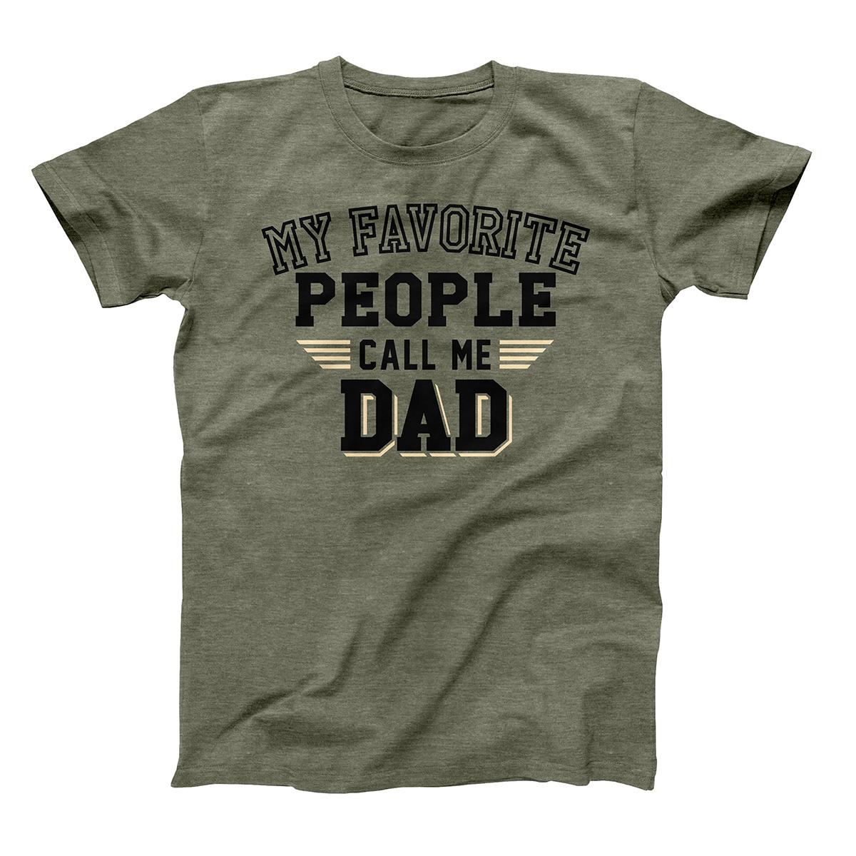 Mens Call Me Dad Short Sleeve Tee