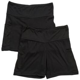Juniors One Step Up 2pk. Relaxed Bike Shorts w/ Cell Pockets