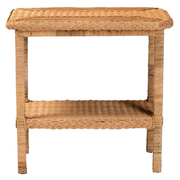 bali & pari Minahasa Bohemian Light Honey Braided Side Table