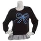 Womens Nanette Lepore Long Sleeve Soutache Bow Sweater - image 1