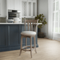 HH2 Home Savana Grey Wood Counter Height Swivel Stool - image 1