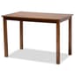 Baxton Studio Zamira Walnut Brown Finish Wood 5pc. Dining Set - image 3
