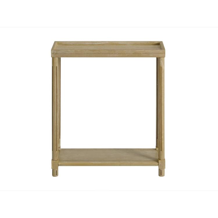New Ridge Home Goods Harrison Side End Tables w/ Shelf - Oak