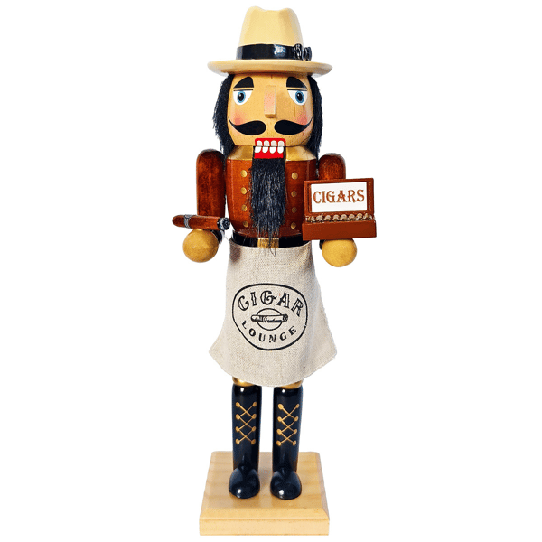 Santa''s Workshop 14in. Cigar Aficionado Nutcracker - image 