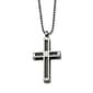 Mens Gentlemen's Classics&#40;tm&#41; Polished Steel Cross Necklace - image 1