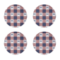 Avanti Celebration Woven Braided Round Placemats - Set of 4 - image 1