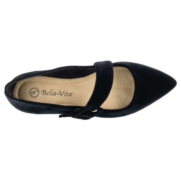 Womens Bella Vita Virginia II Mary Jane Velvet Flats