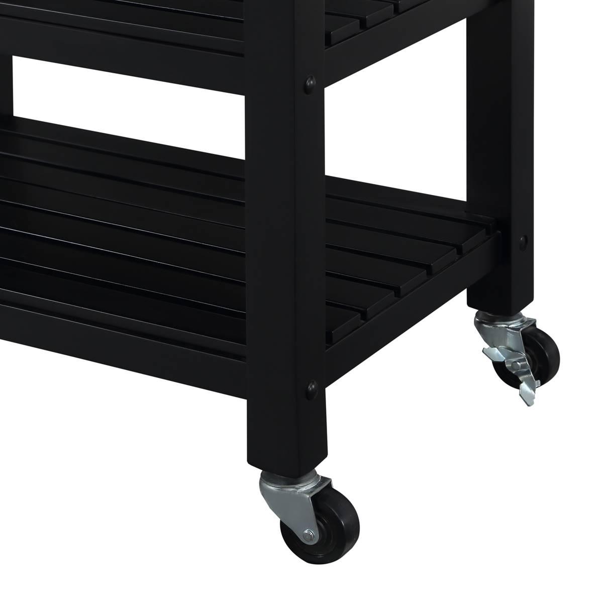 Convenience Concepts 4-Tier Butcher Block Kitchen Cart