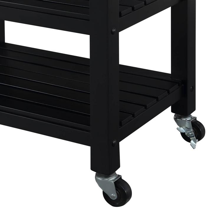 Convenience Concepts 4-Tier Butcher Block Kitchen Cart