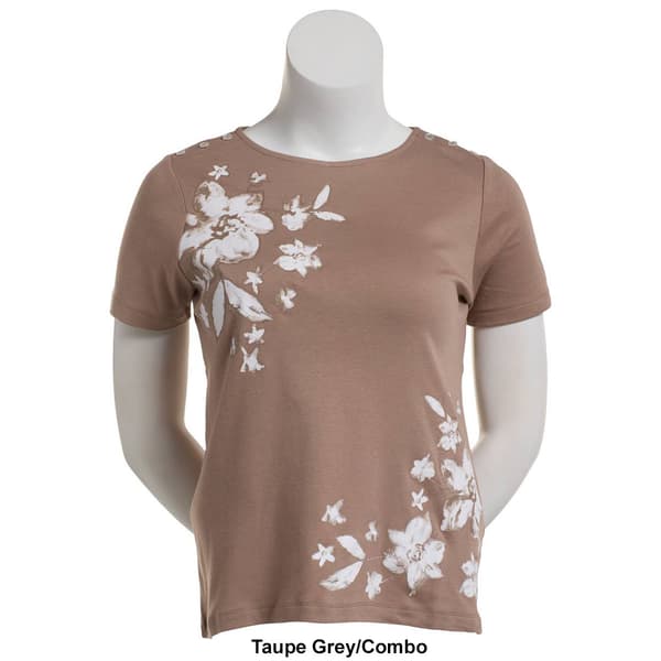 Plus Size Hasting & Smith Short Sleeve Watercolor Tee