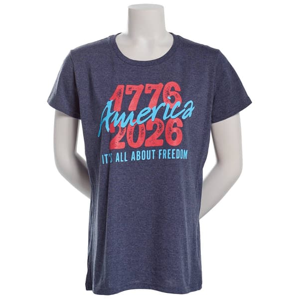 Womens Home of the Brave All About Freedom Short Sleeve Tee - image 