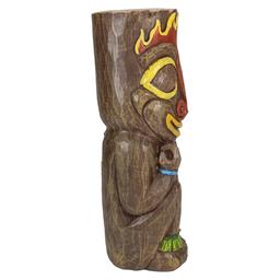 Northlight Seasonal Solar Polynesian Fire Tiki Statue