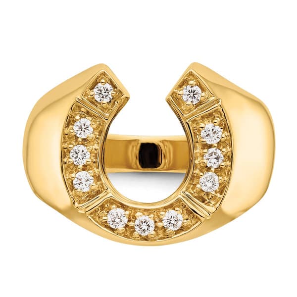 Mens Gentlemen’s Classics™ 14kt. Yellow Gold 1/5ctw. Diamond Ring