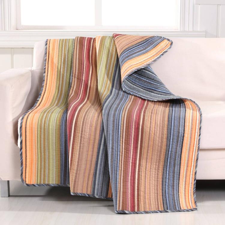 Greenland Home Fashions(tm) Katy Boho Reversible Quilted Throw