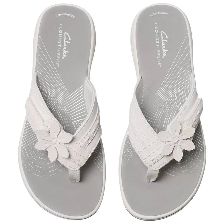Womens Clarks® Cloudsteppers™ Breeze Opal Flip Flops