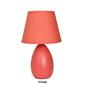 Simple Designs Mini Egg Oval Ceramic Table Lamp w/Matching Shade - image 12