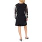 Petite MSK Long Sheer Floral Sleeve A-Line Dress - image 4