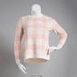 Womens Emily Daniels Long Sleeve Buffalo Check Hacci Top - image 2