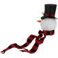 Northlight 12in. Plush Snowman in Top Hat Christmas Tree Topper - image 5