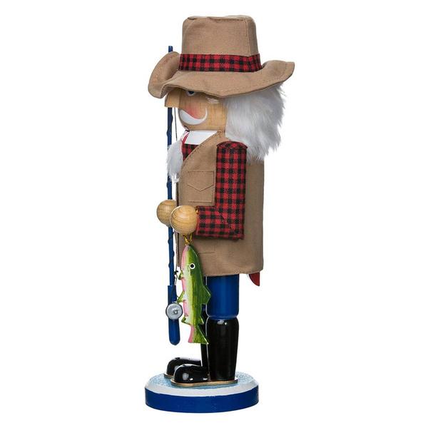 Kurt Adler 15in. Wooden Fisherman Nutcracker