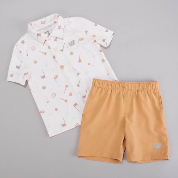 Toddler Boy New Balance Polo & Shorts Set - image 