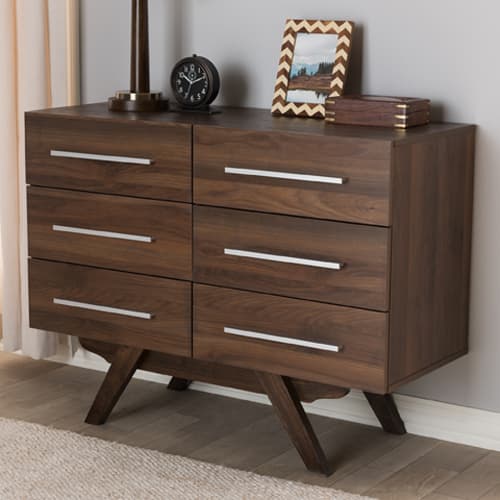 Baxton Studio Auburn 6 Drawer Dresser - image 