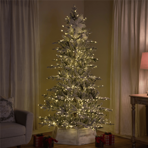 Northlight Real Touch™ 6ft. Pre-Lit Flocked Pine Christmas Tree