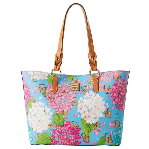 Dooney & Bourke Hydrangea Monogram Nelly Tote - image 