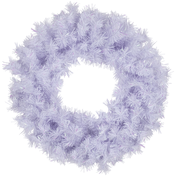 Northlight 36in. Icy White Iridescent Spruce Christmas Wreath