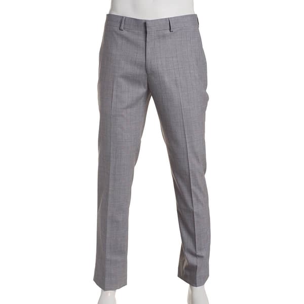 Mens Kenneth Cole® Plaid Pants - Grey - image 