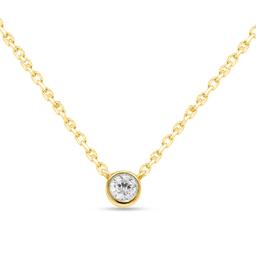Nova Star(R) 1/4ctw. Lab Grown Diamond Bezel Set Solitaire Pendant
