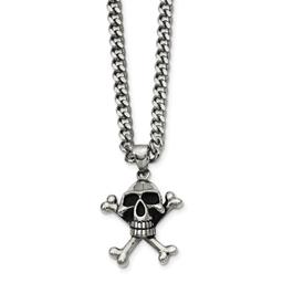 Mens Gentlemen's Classics(tm) Skull & Crossbones Necklace