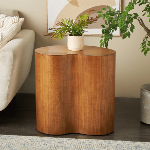 9th & Pike® Modern Brown Wood Accent Table