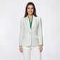 Petite Kasper Long Sleeve Shawl Collar Bonded Lace Blazer - image 1