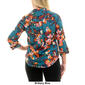 Womens Zac & Rachel Long Sleeve Button Collar Crepe Blouse - image 2