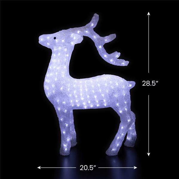 Northlight LED Commercial Grade Acrylic Reindeer Christmas Décor