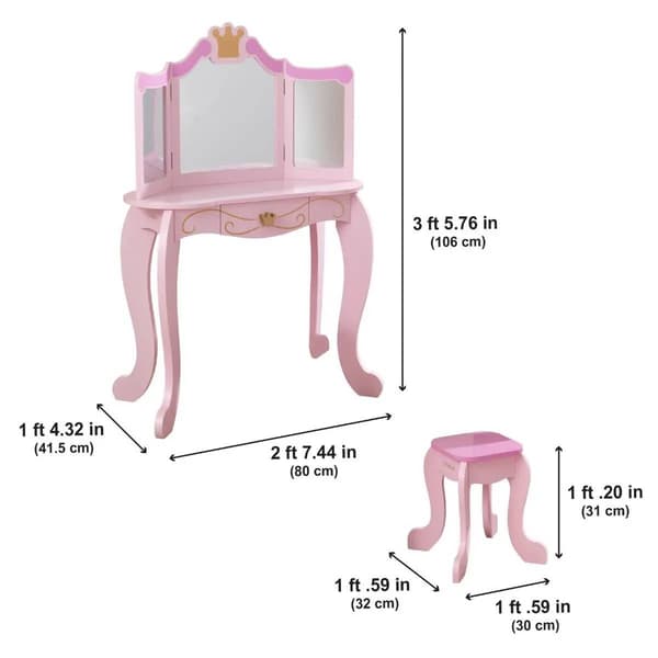 Princess Vanity & Stool
