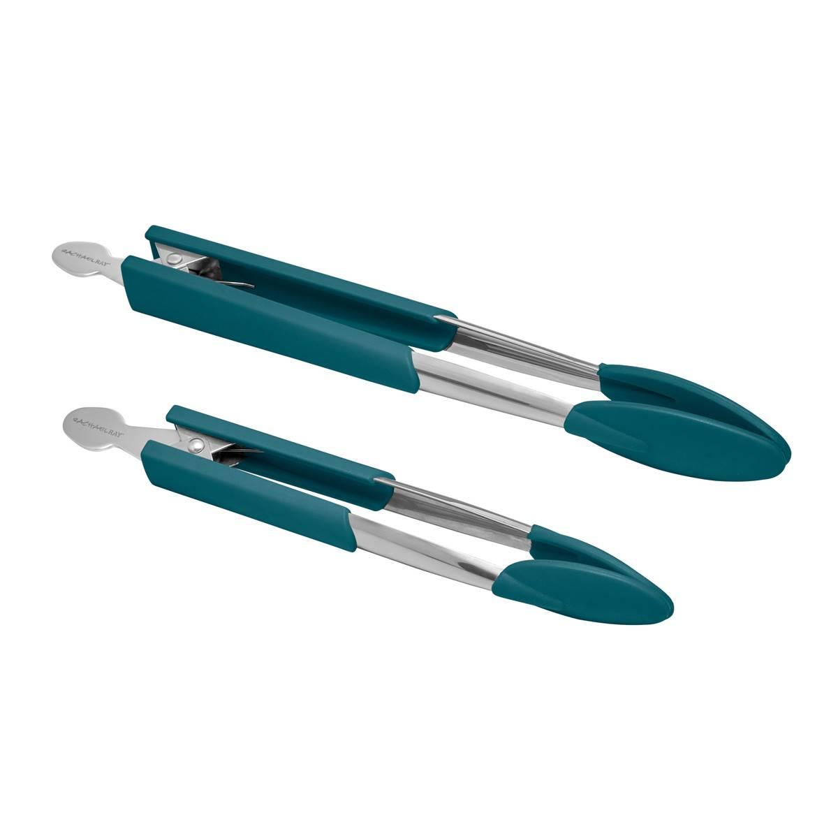 Rachael Ray 2pc. Lil’ Huggers Tongs Set - Blue