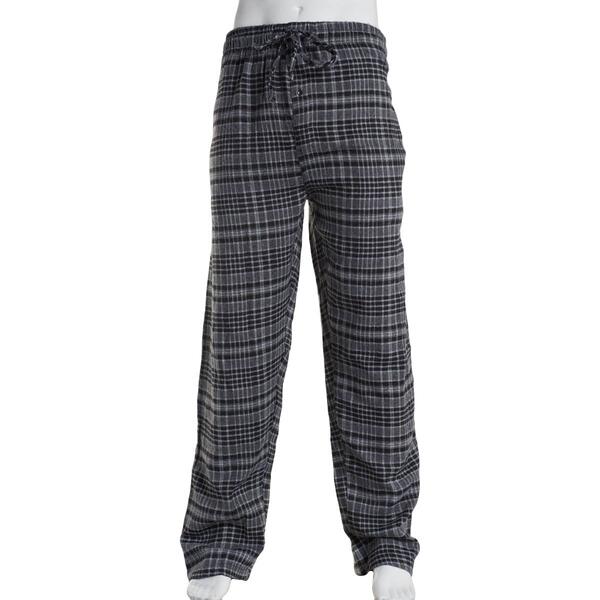 Mens Big & Tall Architect&#40;R&#41; Flannel Pajama Pants-Black/Grey - image 