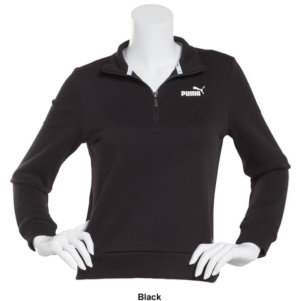 Womens Puma Essentials Half Zip Crew Sweatshirt