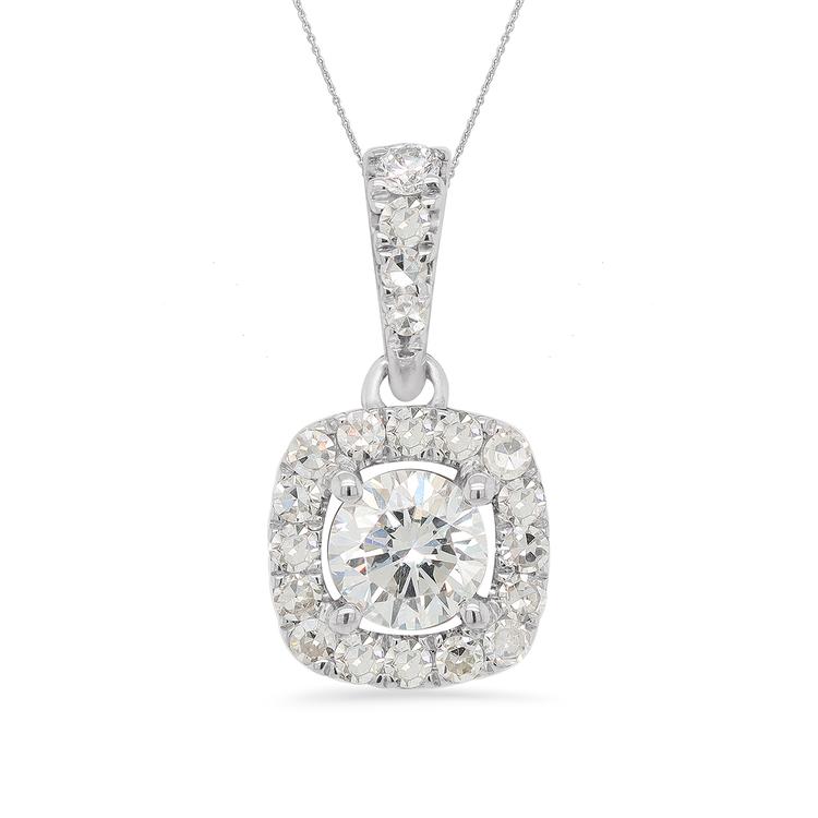 Nova Star(R) 1/3ctw. Lab Diamond Halo Pendant Necklace