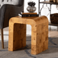 bali & pari Revelle Natural Light Mappa Real Burl Wood End Table - image 6