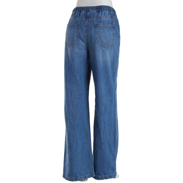 Juniors Celebrity Pink Selena Slouchy Wide Leg Denim Jeans
