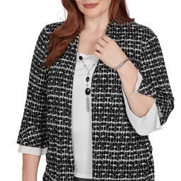 Petite Alfred Dunner Dinner Theater Two in One Top Blouse