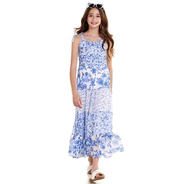Girls &#40;7-16&#41; Speechless&#40;R&#41; Mixed Floral Maxi Dress with Sunglasses - image 