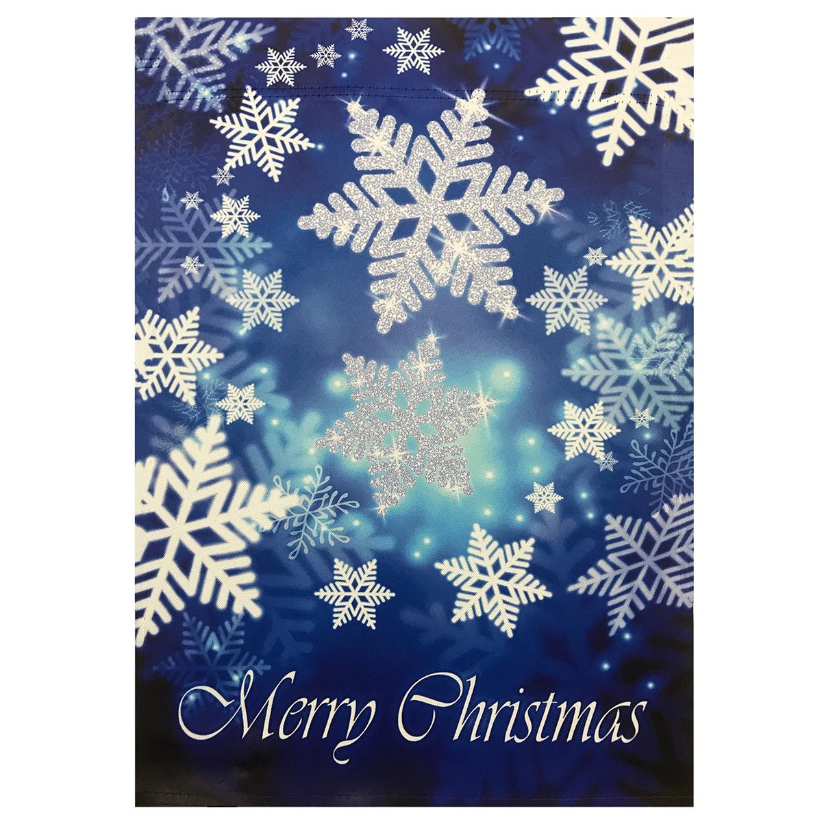 Northlight Seasonal Snowflakes Outdoor Garden Flag - 18