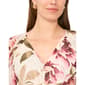 Womens MSK Long Sleeve V Neck Floral Chiffon Midi Dress - image 5