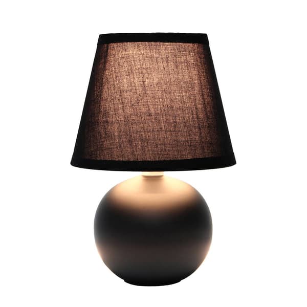 Simple Designs Mini Ceramic Globe Table Lamp - image 